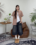 Kabi Seersucker Check Shirt