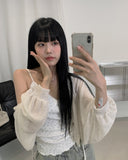 [A/M] Sea Strap Summer Bolero Cardigan