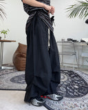 Freak pintuck nylon balloon pants