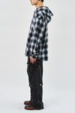 Rag Checked Hoodie Shirt