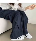 Nylon Wing Silver Point Curved Wide Banding Pants