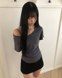 Moent 3-Neck Short Sleeve T-Shirt