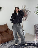 Kanen Reverse Track Denim Pants