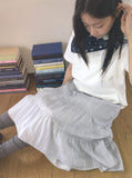 Saya Tiered Banding Midi Skirt