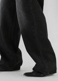 Bane Smoky Black Wide Denim Pants