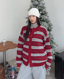 Cent Wool Haji Stripe Cardigan