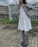 Mohi Lace Layered Long Sleeveless