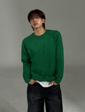 Older Ribbed Raglan Round Knit