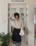 Into summer see-through linen cardigan