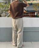 Cooling Linen Two-Tuck Wide Pants