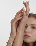 Iceblock Silver Ring L