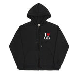 Small I Heart Smile GR Hood Zip-up