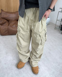 Benon Washed Buckle Cargo Pants