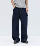 BACK-POINT DENIM PANTS