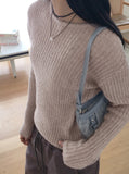 Shackle Y2K Denim Buckle Shirring Mini Shoulder Bag
