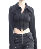 Fix Crop Hoodie Zip-Up