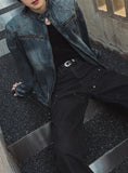Chaser zipper denim jacket