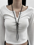 Newkey Cross Loop Necklace
