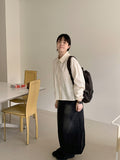 Courony Washing Denim Long Skirt