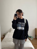 [unisex] Limanne Printing Over Sweatshirt