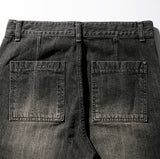 Ware Washed Denim Pants Deep Gray