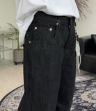 Cade semi-wide denim pants