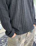 Det Ribbed Knit Long Sleeve Tee