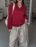 [U-BAISC] Steady Linen V-Neck Cardigan