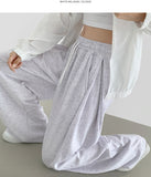 Lower Body Cover Side Pleated Wide Fit Training Pants