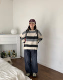 Lofted Stripe Hood Knit