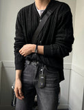 Rown detail cable cardigan