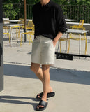 Span banding cotton shorts