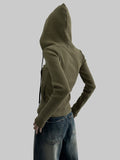 Wibbi Ribbed Hood Zip-Up