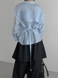 Yunseul Flare Belt Strap Shirt