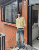 Godin Washed Back Pocket Wide Denim