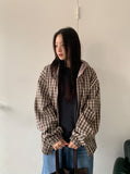 Modit Reversible Check Hood Windbreaker