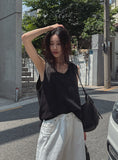 Summer Silk Oversized Fit Layered Sleeveless
