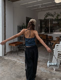 FIX Heart Denim Halter Sleeveless