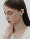 Essence Silver Tria Pave Earrings