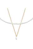 Line pearl necklace