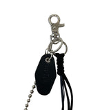 NOTCH TASSEL BLACK KEYRING