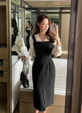 Trilly Bustier Slit One Piece