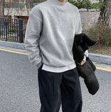 Breeze brushed half-neck sweatshirt