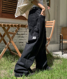 Jello Patch Carpenter Wide Cotton Pants