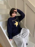 [unisex] Rikimo star printing over long sleeve tee