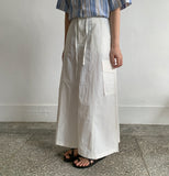 Lindido Cut Nylon Cargo Skirt