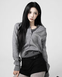 [ EEUN BASIC ] Softy U-neck cut cardigan