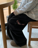 [BAONHAUS] Legen zipper cargo peach fuzz banding pants