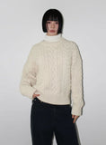 (WOOL) HEAVY CABLE KNIT