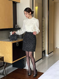 Loave Pearl Lace Brushed Blouse